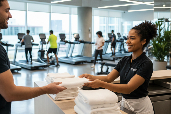 Towel Service At The Gym 600X400